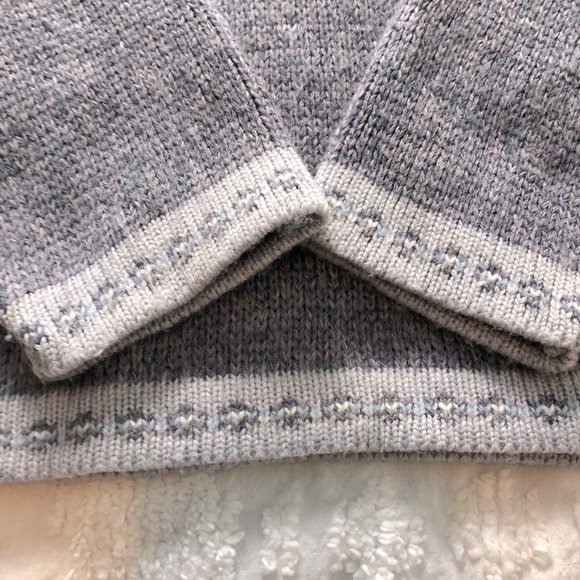 Adele Nordic print lavender turtleneck sweater - Picture 8 of 9